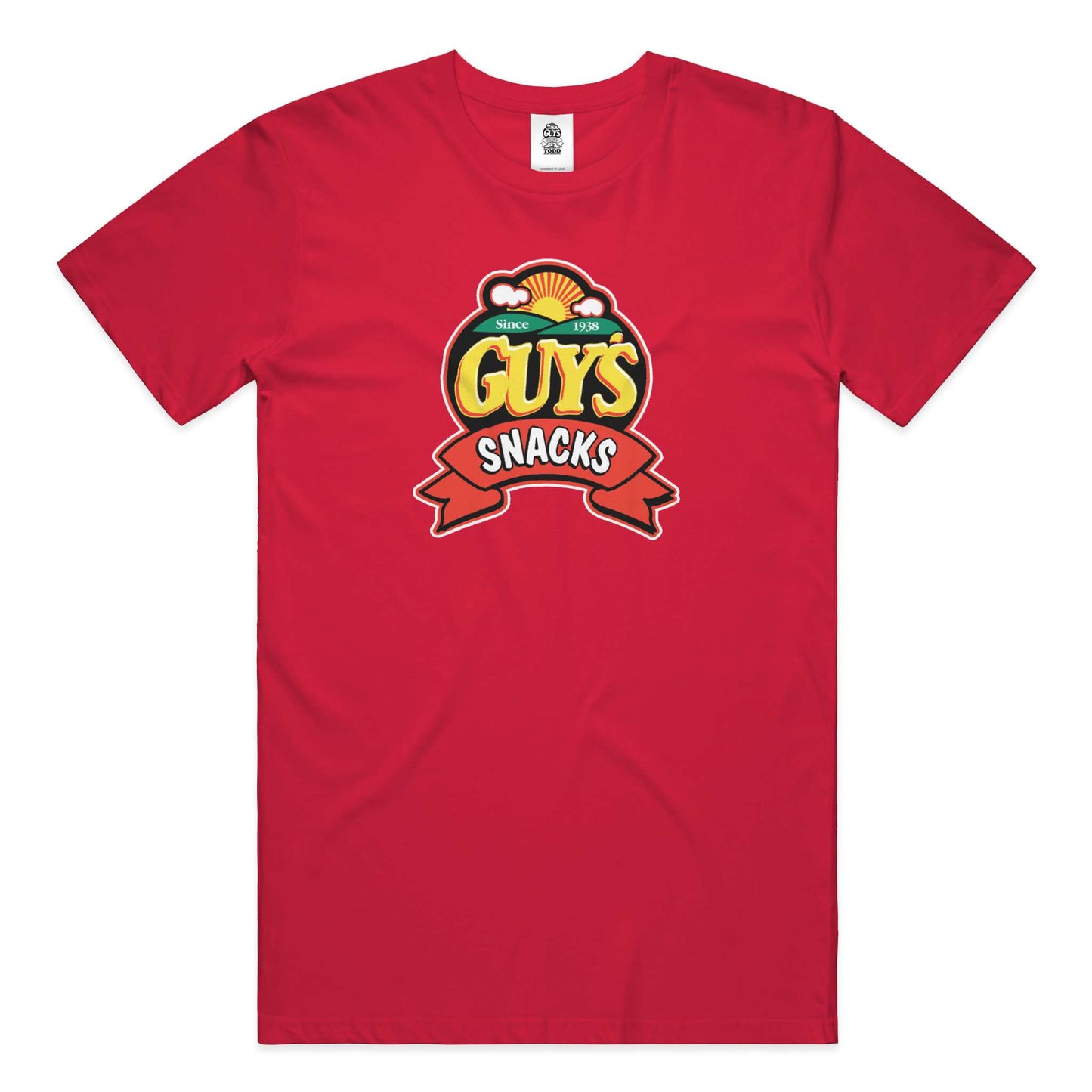 Guy's Snack Logo Tee - Red