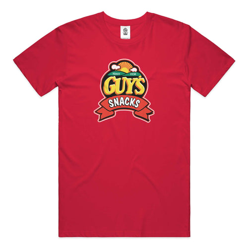 Guy's Snack Logo Tee - Red