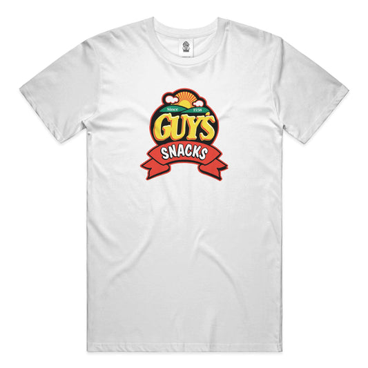 Guy's Snack Logo Tee - White