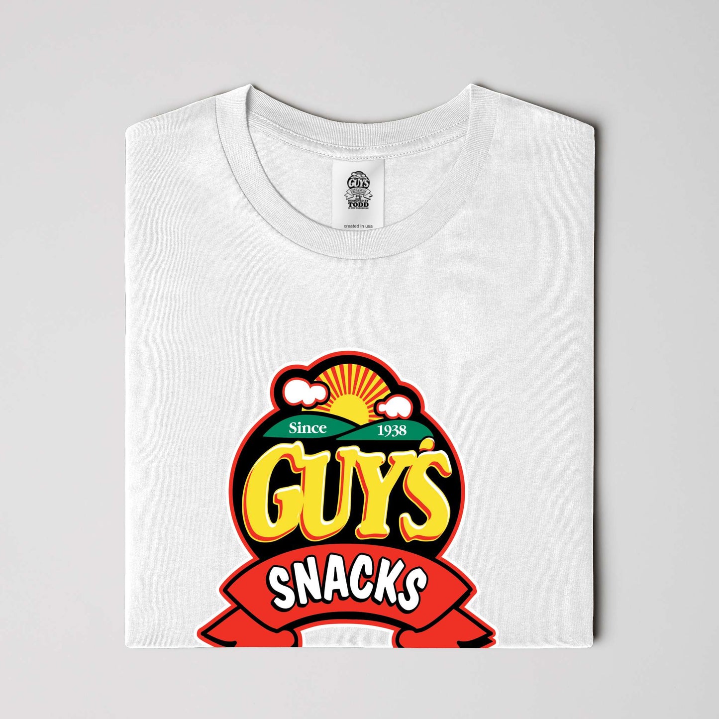 Guy's Snack Logo Tee - White