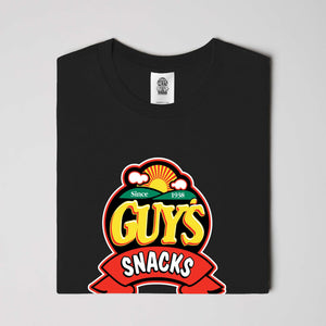 Guy's Snack Logo Tee - Black