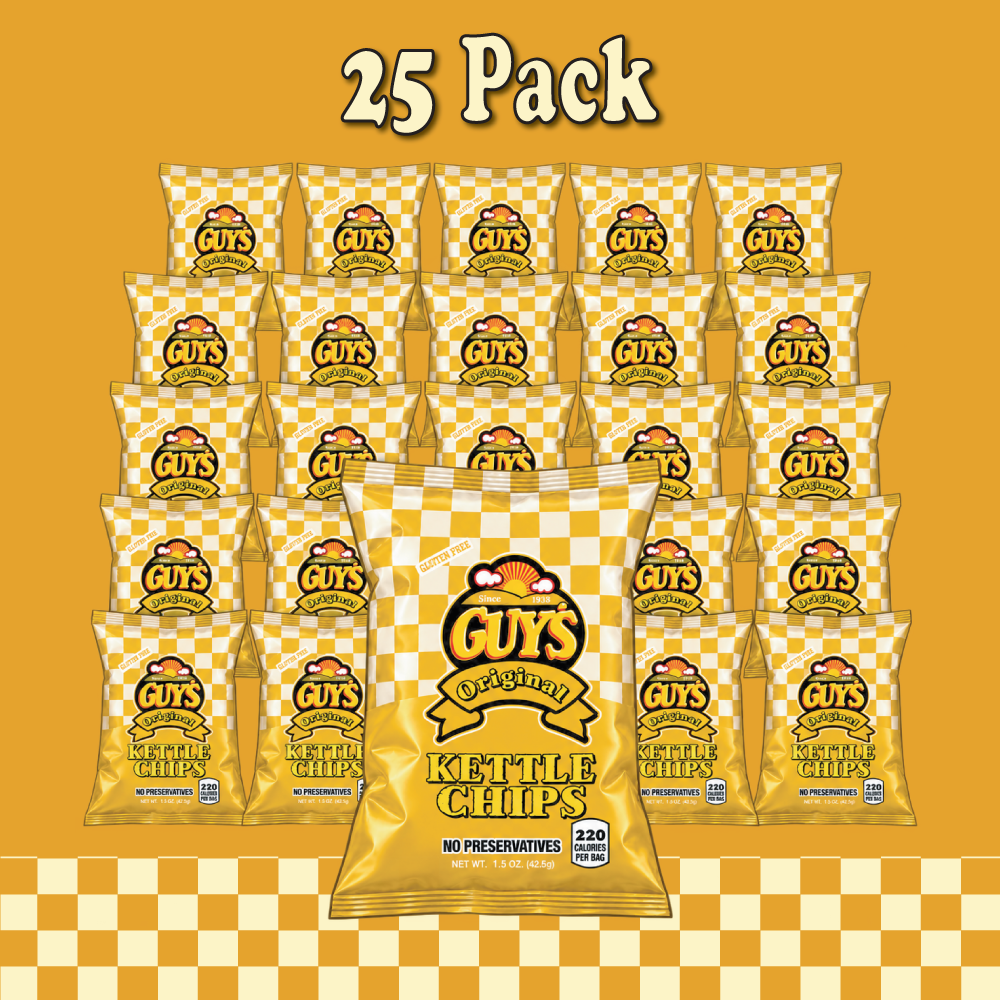 Guy's Original Kettle Potato Chips - 1.5oz Bag (25 Pack)