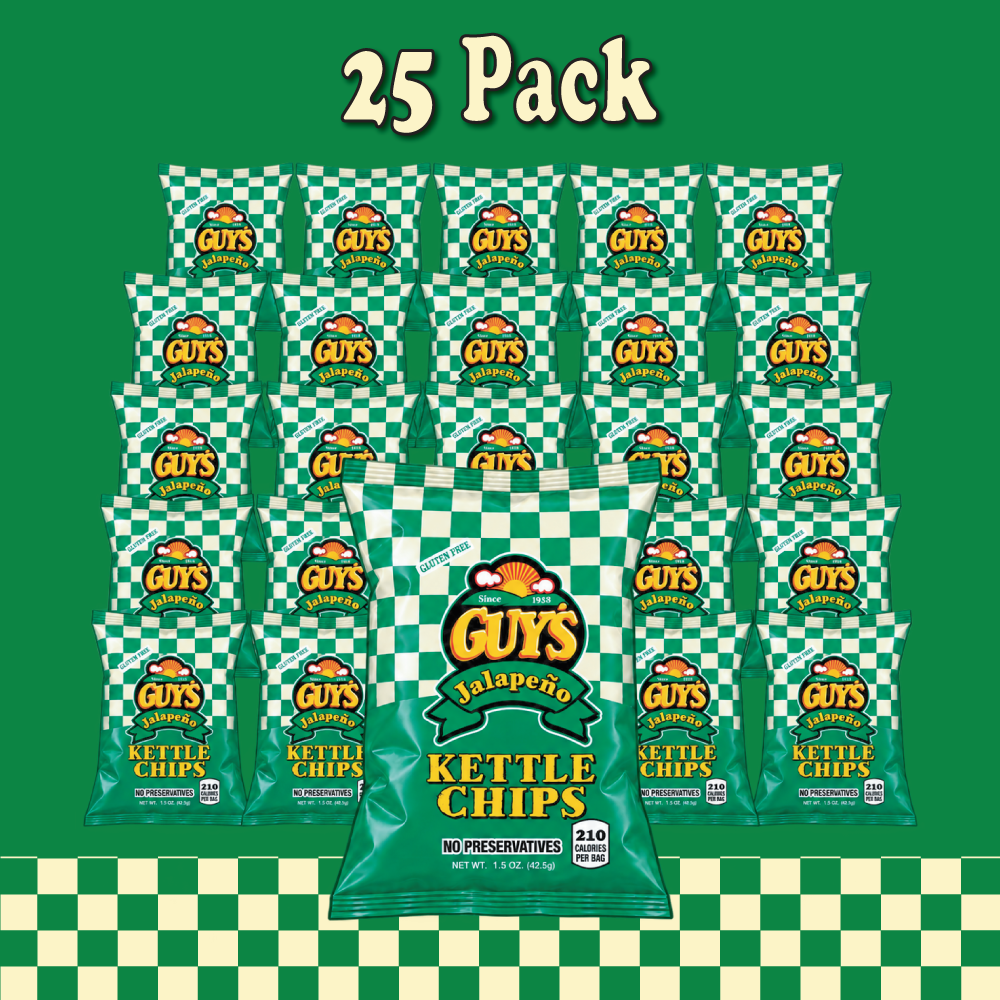 Guy's Jalapeño Kettle Potato Chips - 1.5oz Bag (25 Pack)