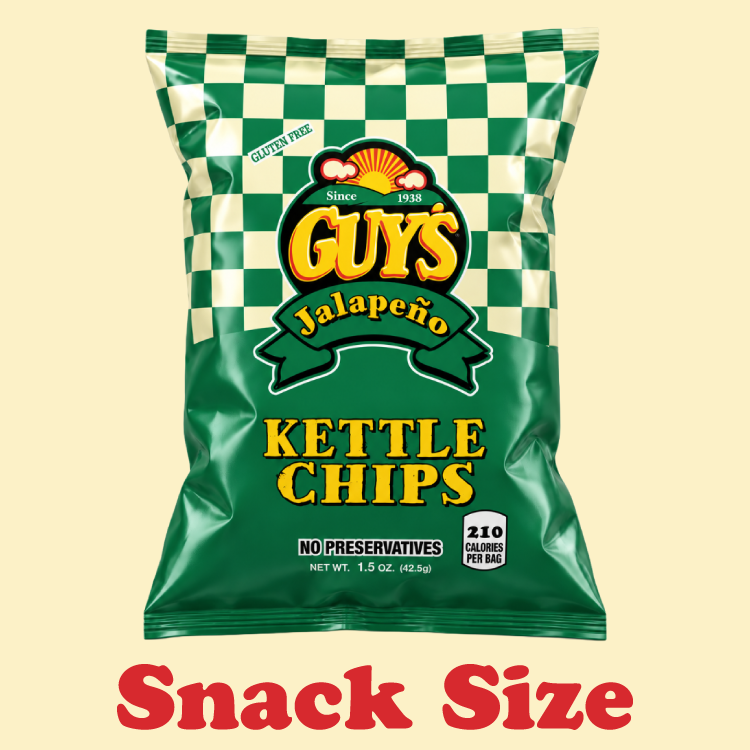 Guy's Jalapeño Kettle Potato Chips - 1.5oz Bag (25 Pack)
