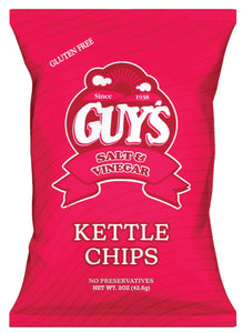 Kettle Sea Salt & Vinegar Potato Chips 2oz (Pack of 12)