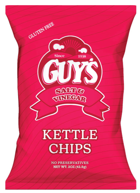 Kettle Sea Salt & Vinegar Potato Chips 2oz (Pack of 12)